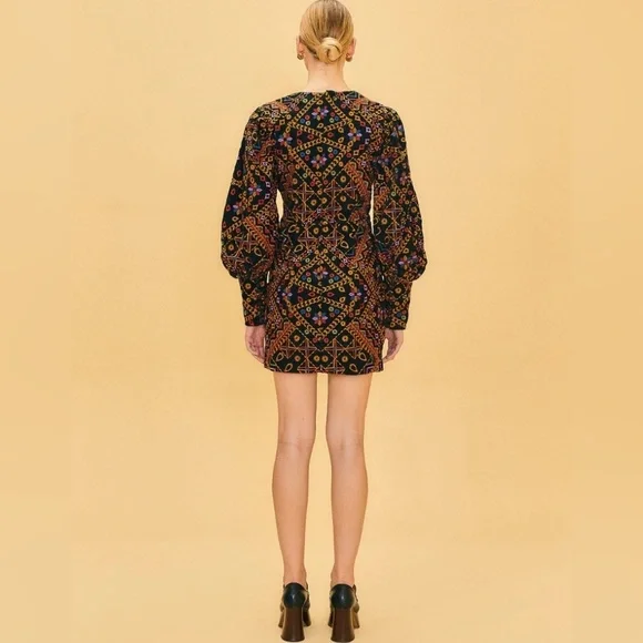 Brand new with tags FARM Rio corduroy embroidered dress - Picture 7 of 10